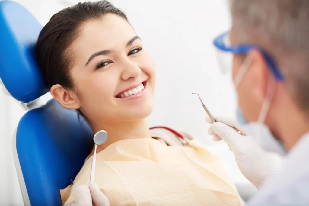 Smiling after teeth whitening boca raton