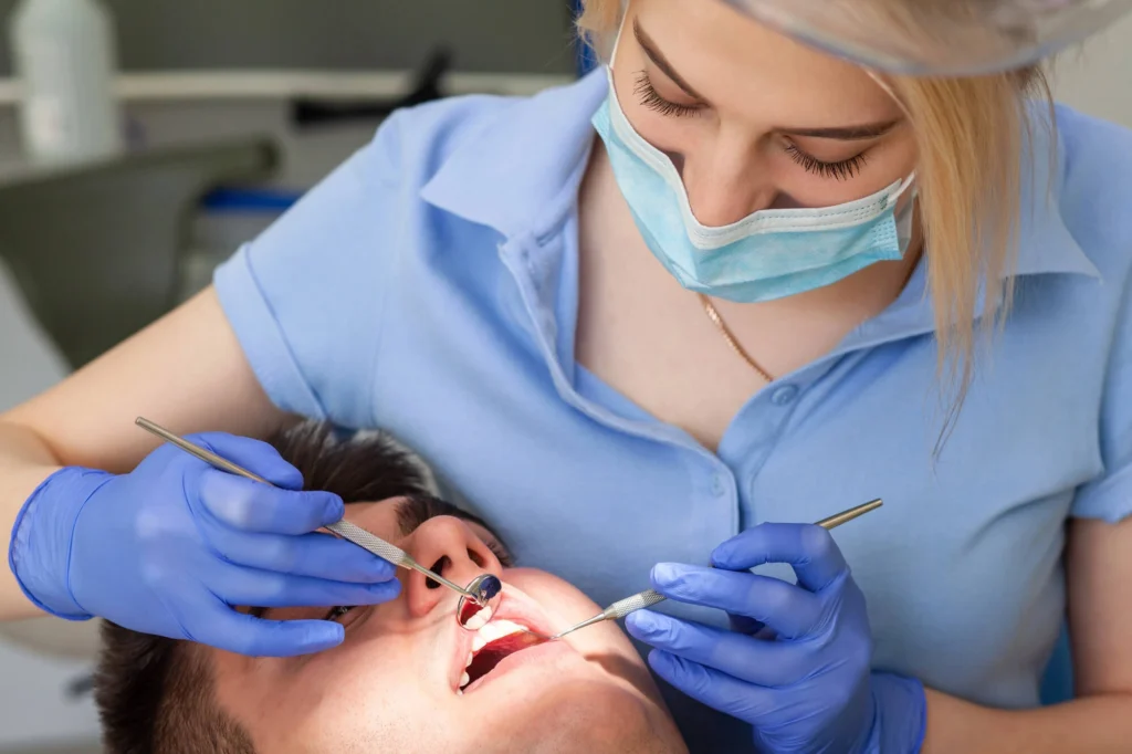 Undergoing treatment with emergency dentist boca raton