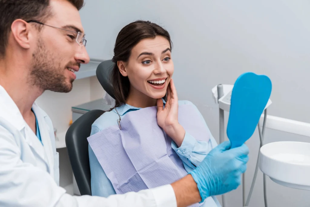 Girl with best cosmetic dentist boca raton